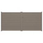 Packshot portail battant Tonga avec lames horizontales de 160 mm