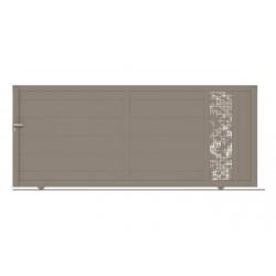 Packshot portail coulissant Auriges lames de 80 mm