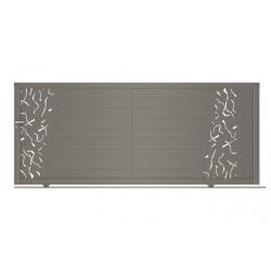 Packshot portail coulissant Djemila avec des lames de 280 mm horizontales