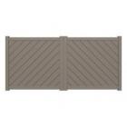 Packshot portail battant Sirocco avec des lames fougères de 160 mm