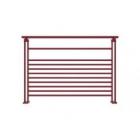 Packshot Magellan 1 lisse et barreaux plats horizontaux, Coloris : rouge pourpre RAL 3004