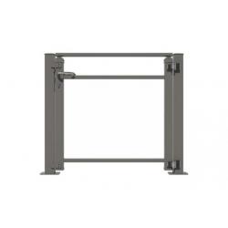Portillon Béring : sans lisse et verre transparent
Coloris : gris quartz RAL 7039