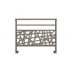 Bosphore 1 lisse et tôle personnalisée motif Abstrait
Coloris : gris quartz RAL 7039
