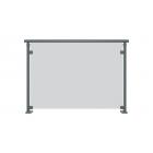 Dampier verre opale
Coloris : gris bleu RAL 7031