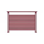Packshot Magellan sans lisse et barreaux plats verticaux, Coloris : rouge pourpre RAL 3004