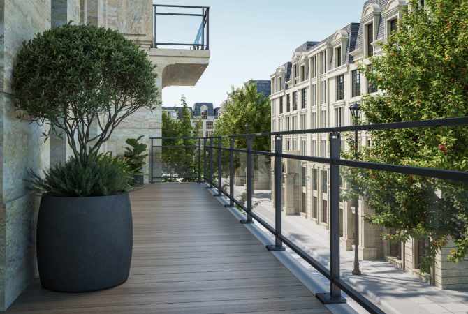 •	  Ambiance 3D - Garde-corps Bering - 0 lisse - noir 2200 et verre clair.png