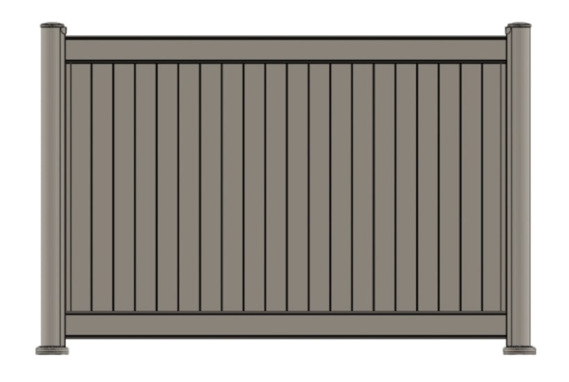 Clôture à lames