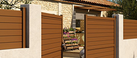  Portail aluminium battant gamme Outremer 