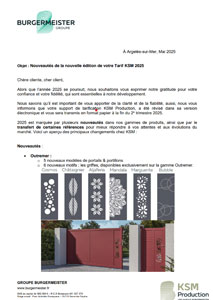 Courrier des nouveautés KSM 2026